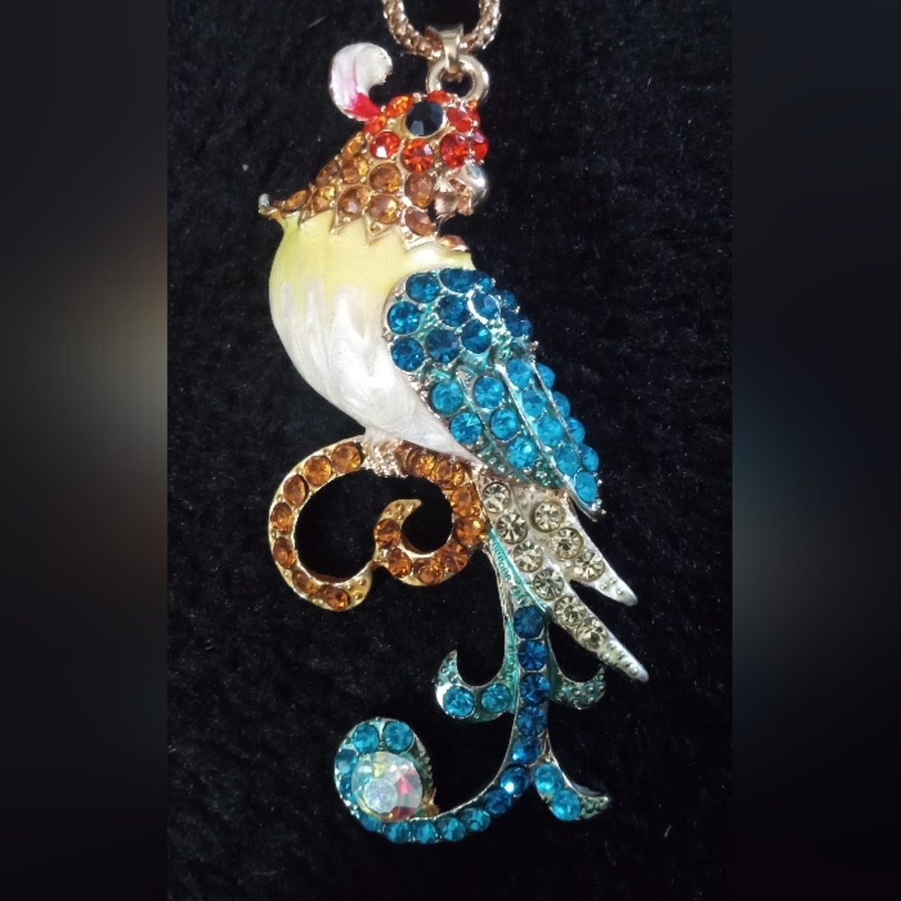 Large Exotic BJ Bird Necklace